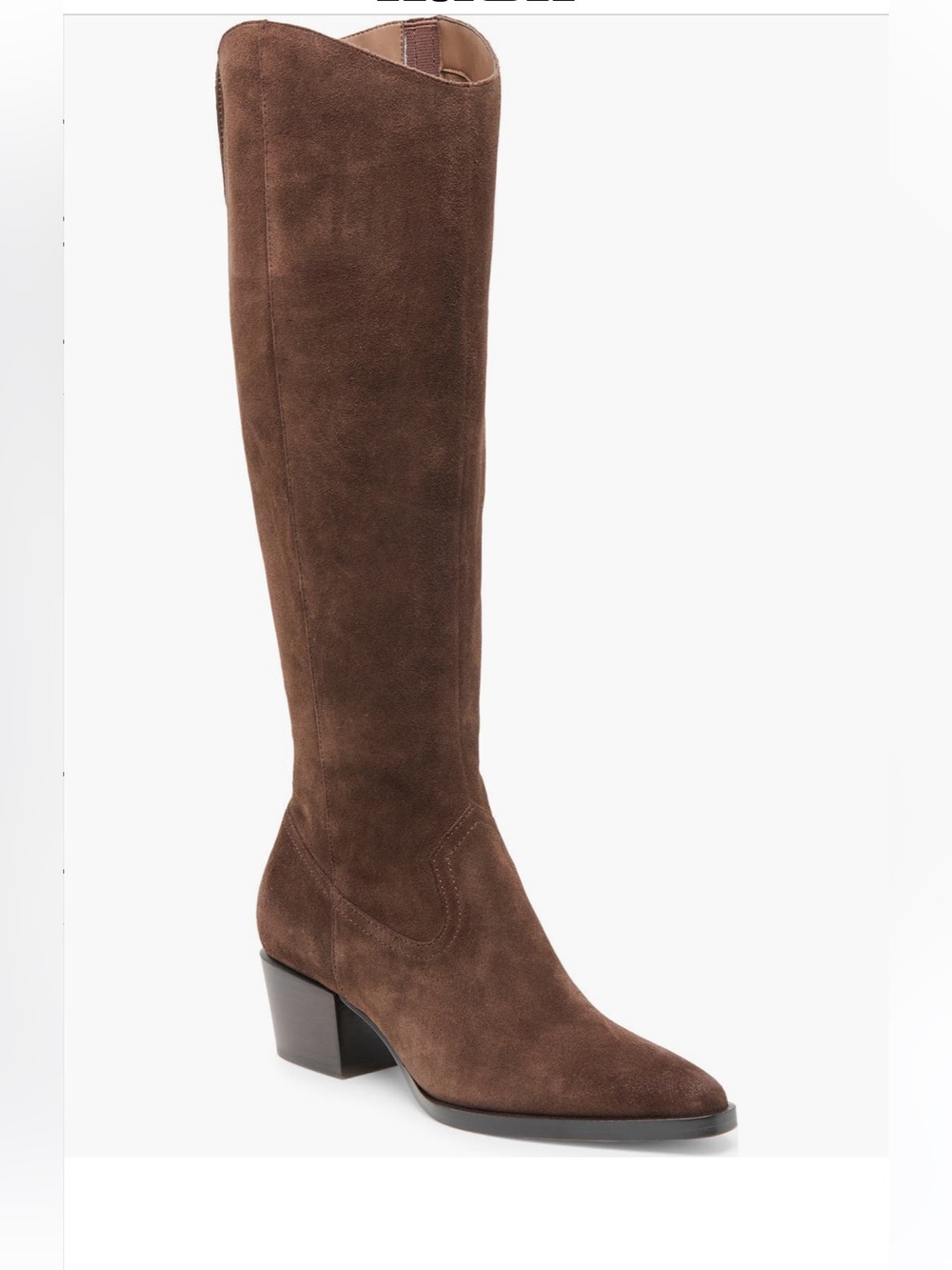 Dolce Vita Virona Water Resistant Tall Boot Dark Brown Suede H2O Women’s Size 6